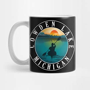 Cowden Lake Kayaking Michigan Sunset Mug